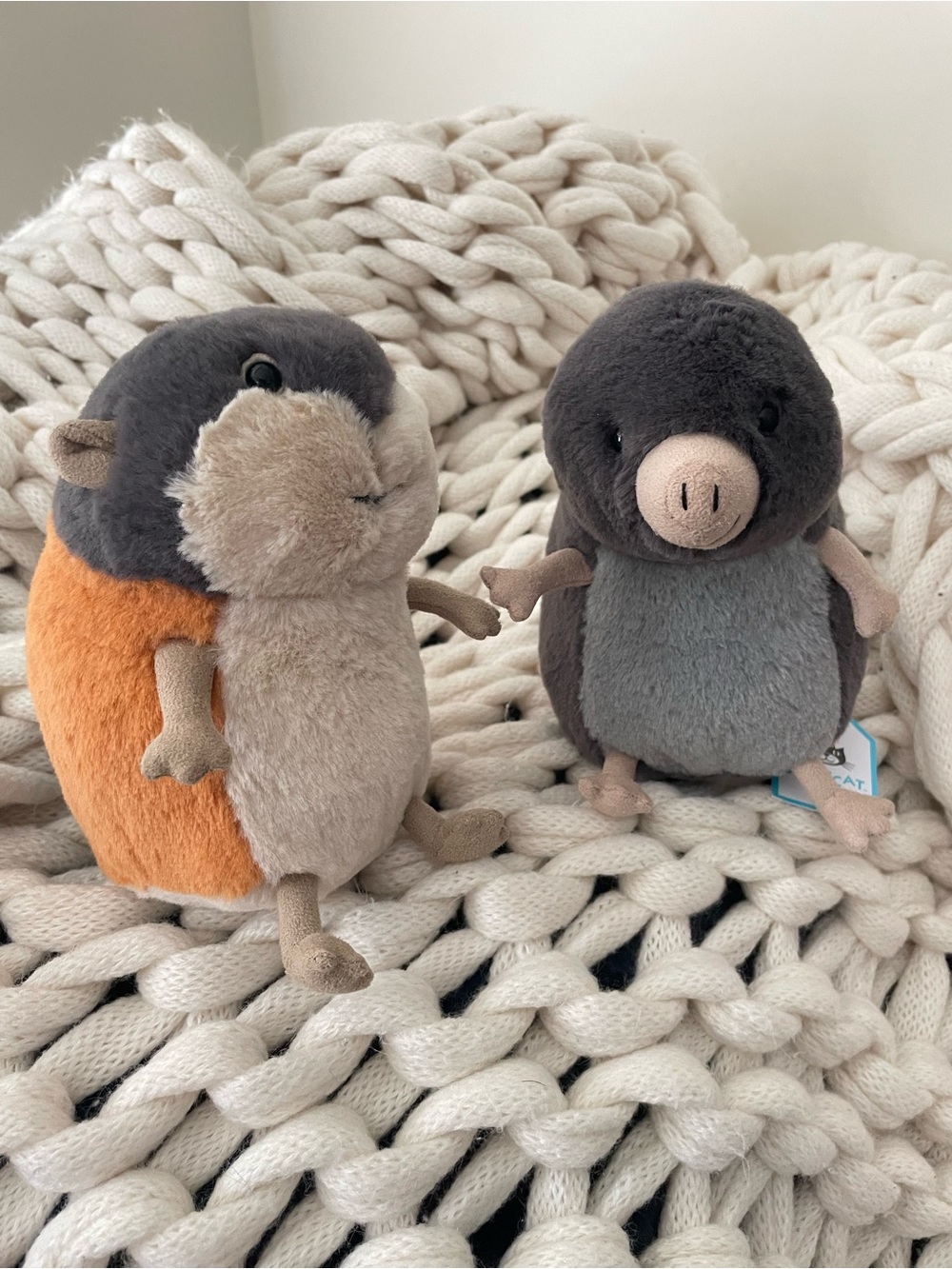 NWT Authentic Jellycat Lambeth Lemming and Muswell Mole
